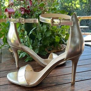 Nine West Gold High Heel Pumps -8M  JT